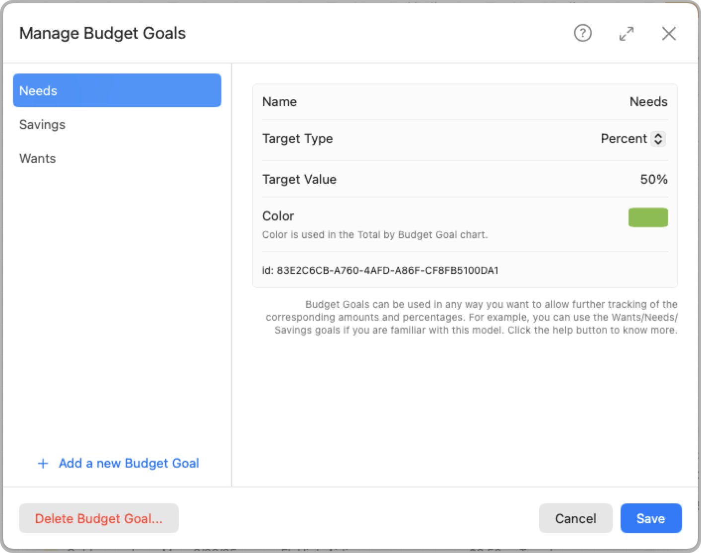 Add Budget