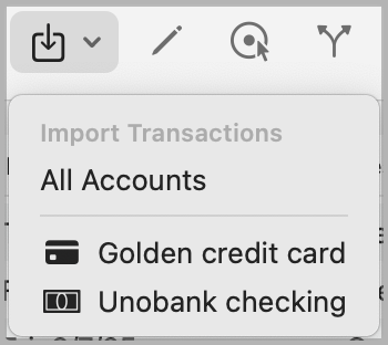 Import Menu