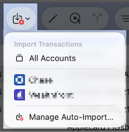 Auto-Import Toolbar Error Indicator
